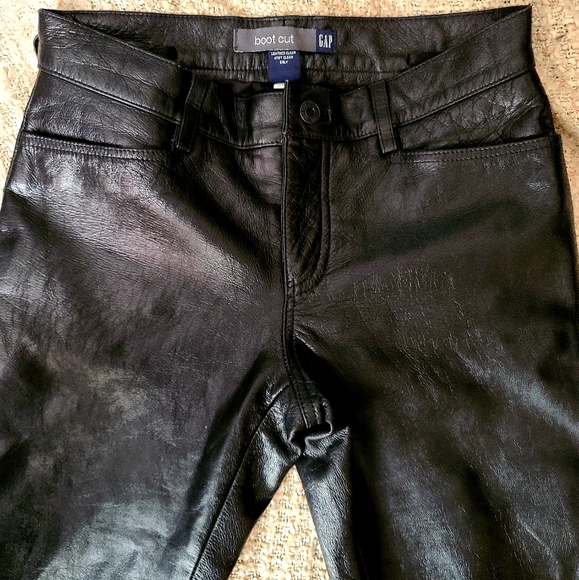 BLACJ Genuine Leather pants like New condition. - Picture 2 of 9